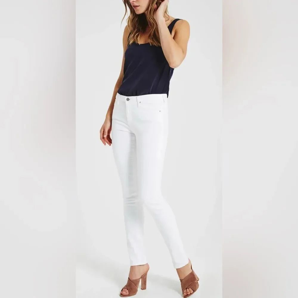 NWT AG Y2K The Prima Cigarette Jeans White Size 27